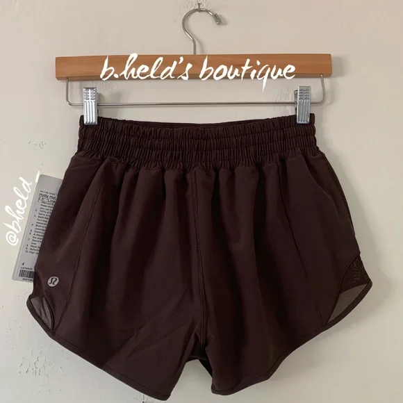 lululemon Hotty Hot High-Rise Lined Short 2.5" in Espresso Brown Size 4 New NWT - Picture 5 of 16